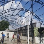 şantiye çadırı çelik aksamı montajı